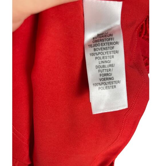 Adrianna Pappell English Garden Fit & Flare in Persimmon with Pockets Size 8 - Picture 9 of 10